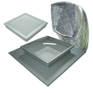 EzyLite 550 x 550mm Square Skylight Kit With Dual Tray
