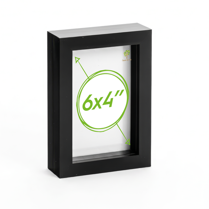 Nicola Spring Box Picture Glass Photo Frame, Standing & Hanging - For 4x6" (10x15cm) Photos