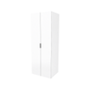 Lugna 2048 x 750 x 580mm White 3 Shelves 3 Drawer Wardrobe Unit