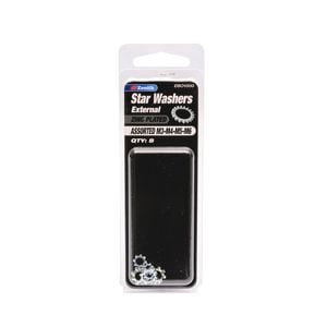 Zenith M3-M6 Assorted Zinc Plated External Star Washer - 8 Pack