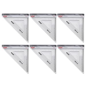 6x Kent Set Square 320mm 45 Deg Home/school Technical Drawing/graphic Design
