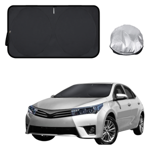 Front Windscreen Sun Shade for Toyota Corolla 2013 - 2019 Sedan - Standard 150 x 85 cm - Black