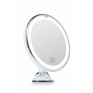 Magnifying Lighted Makeup Mirror LED Lights with Locking Suction Cordless Travel Vanity