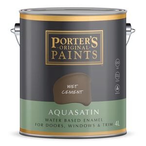 Porter's Paints 4L Wet Cement Aquasatin
