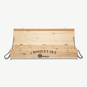 Wooden Storage Box - Fits A 4 Player Croquet Set