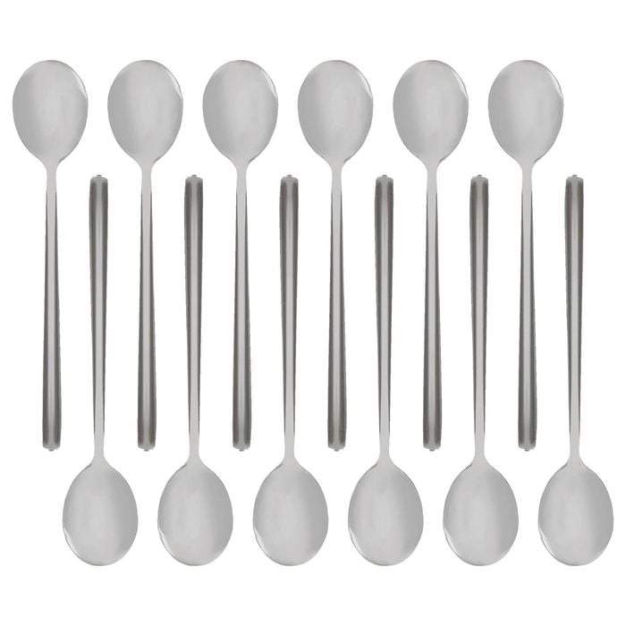 Argon Tableware Stainless Steel Teaspoons - 14.5cm - Pack of 12