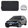 Front Windscreen Sun Shade for Mercedes-Benz C-class 2007 - 2014 Wagon (W204) - Standard 150 x 85 cm - Black