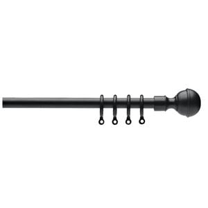 Windoware 120 - 210cm Black Globe Expandable Rod