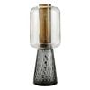 Nordhavn Replica Ensemble Table Lamp, 240V Modern Grey Glass Bedside Desk Light