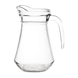 Olympia Glass Jugs Bistro Style Pack Of 6 1ltr 197(h)x99(ø)mm Commercial Catering Glassware