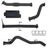 Ignite Exhausts Turbo Back For Mitsubishi Mn Triton 2.5l 3" No Cat With Muffler 409 Stainless Steel