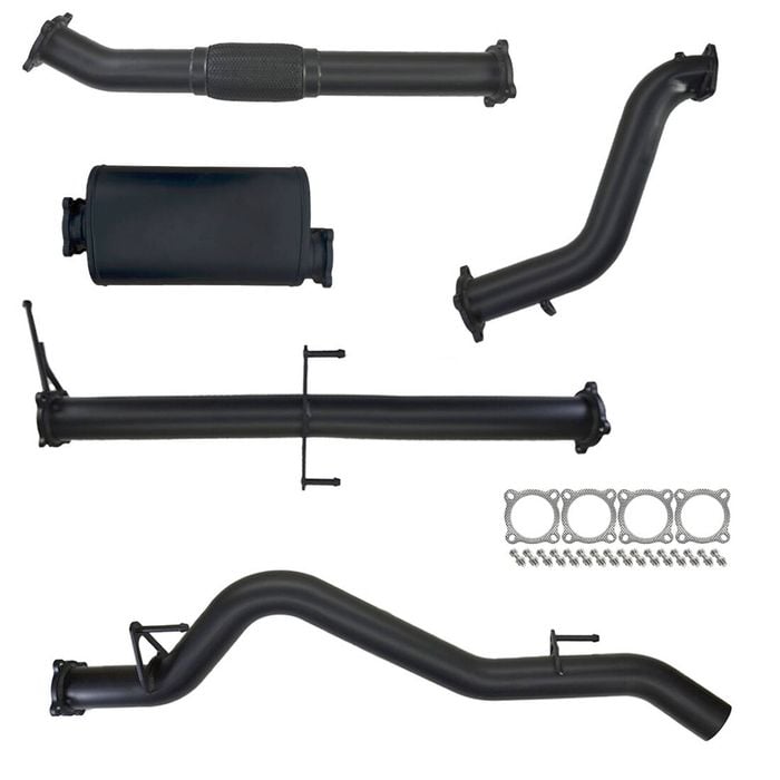 Ignite Exhausts Turbo Back For Mitsubishi Mn Triton 2.5l 3" No Cat With Muffler 409 Stainless Steel