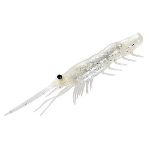 Magbite Snatch Bite Shrimp 4" Soft Plastic Fishing Lure 07 Pearl Shrimp