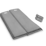 Self Inflating Mattress 10CM Thick Double Air Bed - Grey Suede Surface