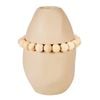 Amalfi Lea Ceramic Vase With Wood Cream 18x18x25cm