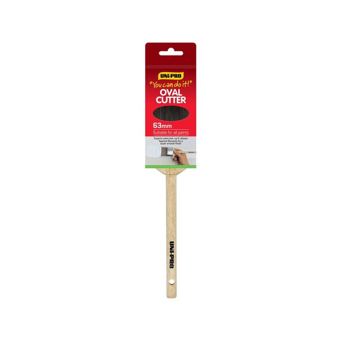 UNi-PRO 63mm Oval Sash Cutter Paint Brush