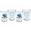 NRL Shot Glass Set of 4 - Cronulla Sharks - 50ml