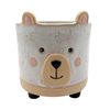 Northcote Pottery 12.8 x 14.5cm White Bear Ornamental Ceramic Indoor Pot