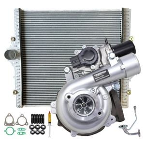 Upgrade Billet Turbo+24mm Intercooler+genuine Oil Feed Pipe For Toyota Landcruiser Prado Kdj120 / Kdj150