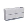 Stein 1500 x 450 x 810mm White Select Floor Standing Vanity - Cabinet Only