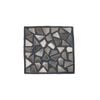 Multi-Purpose Animal Hide Stone Patch Grey with Woollen Fleece Reverse