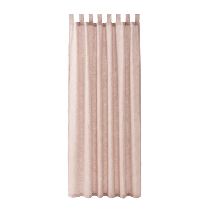 Windoware 120 x 223cm Pink Amara Sheer Tab Top Curtain - 1 Pack