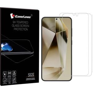 Icoverlover 2-pack For Samsung Galaxy S25+ Plus Glass Screen Protectors Clear