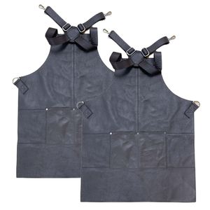 2x BUFFALO LEATHER APRON Cooking Chef Hairdresser Waterproof Durable Brown