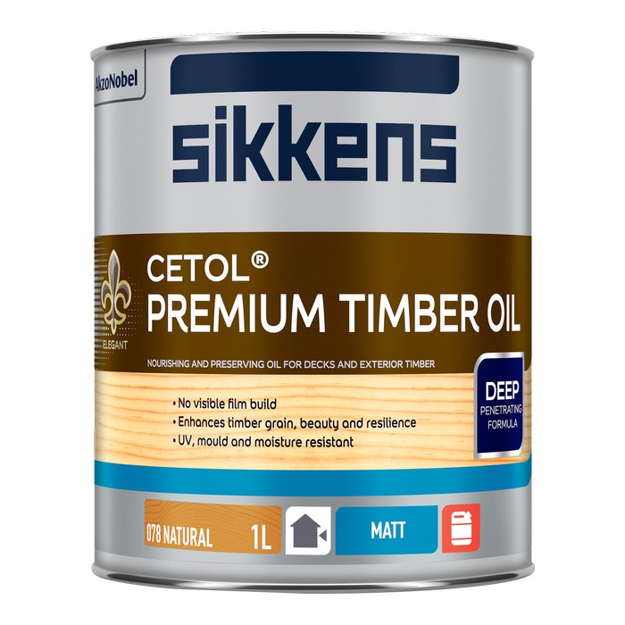 Sikkens 1L Natural Cetol Premium Timber Oil