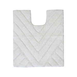 Softouch 57 x 50cm White Empire Cotton Contour Bath Mat