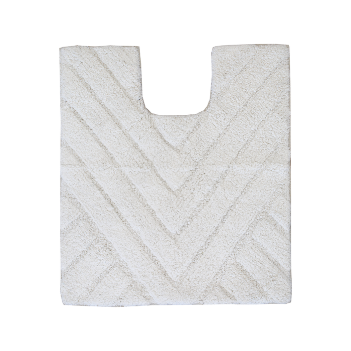 Softouch 57 x 50cm White Empire Cotton Contour Bath Mat