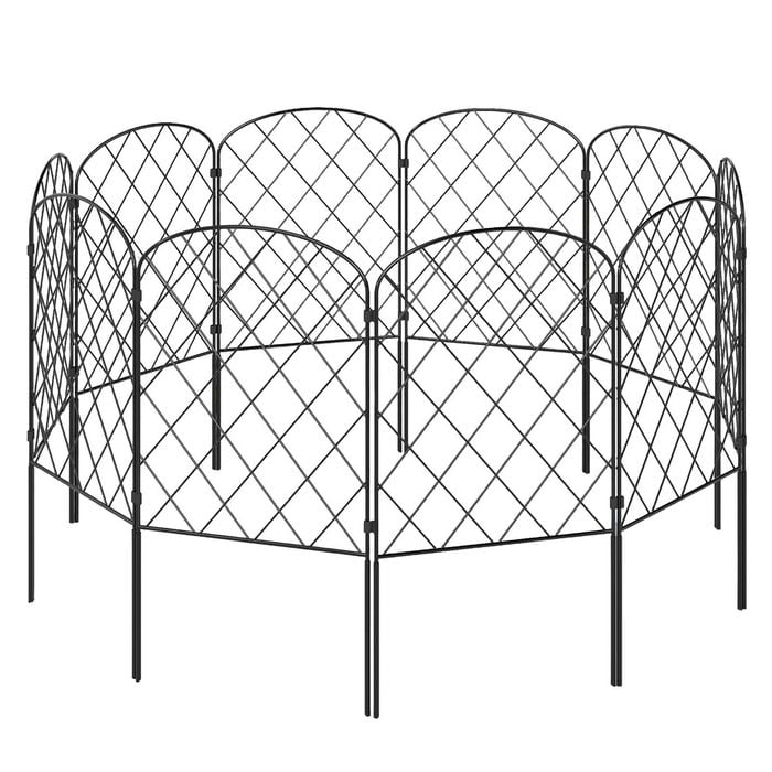 Mountview 10 Pack Steel Garden Border Fence
