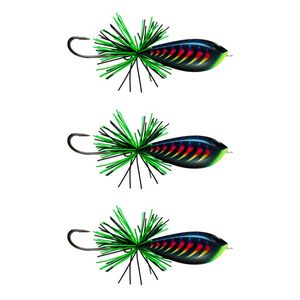 3x Rapala 5cm BX Skitter Frog Topwater Surface Fishing Lures - Night Aurora