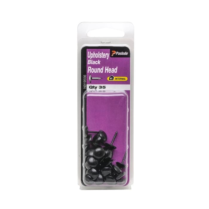 Paslode Black Round Head Upholstery Nails - 35 Pack