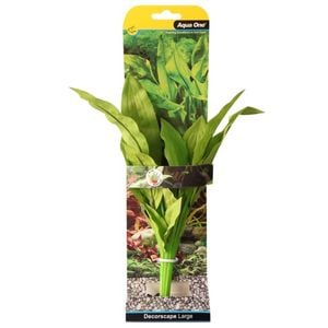 30cm Large Amazon Broad Leaf Aquarium Plant Silk For Fish Tanks And Aquariums by Aqua One