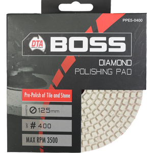 DTA Boss 125mm Diamond Polishing Pad 400 Grit