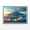 Clouds Around Mount Kilimanjaro  Print 100% Australian Made 90x60cm  (poster)