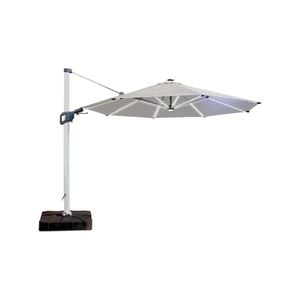 Coolaroo 3.5m Round Steel Brighton Solar LED Cantilever Umbrella