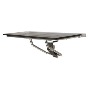 Metlam Australia 960mm x 400mm Designer Black Compact Laminate Folding Shower Seat