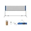 Costway 4.2m Tennis Net Badminton Volleyball Pickleball W/2 Shuttlecocks & Carrying Bag Blue