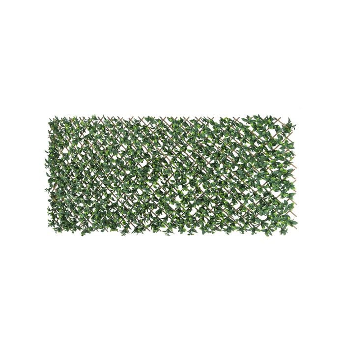 UN-REAL 180cm x 90cm Pittosporum Artificial Bamboo Trellis Expandable Hedge