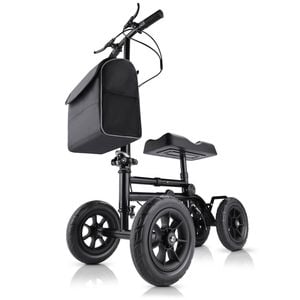 Altus All Terrain Knee Scooter Walker with 10-Inch Wheels - Black
