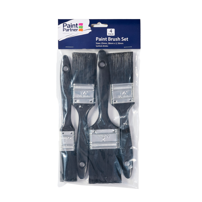 Paint Partner 4 Piece Paint Brush Set