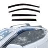 AUSGO Stainless Trim Weather Shields for Hyundai Santa Fe DM Series 2012-2018 Weathershields Window Visors Wind Deflectors