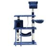 Yes4pets 140 Cm Cat Kitten Scratching Post Tree W Ladder & Hammock-blue
