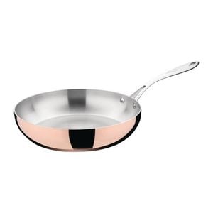 Vogue Frying Pan Copper Tri-wall Induction Compatible 280mm 3.3l Commercial Kitchen Cookware