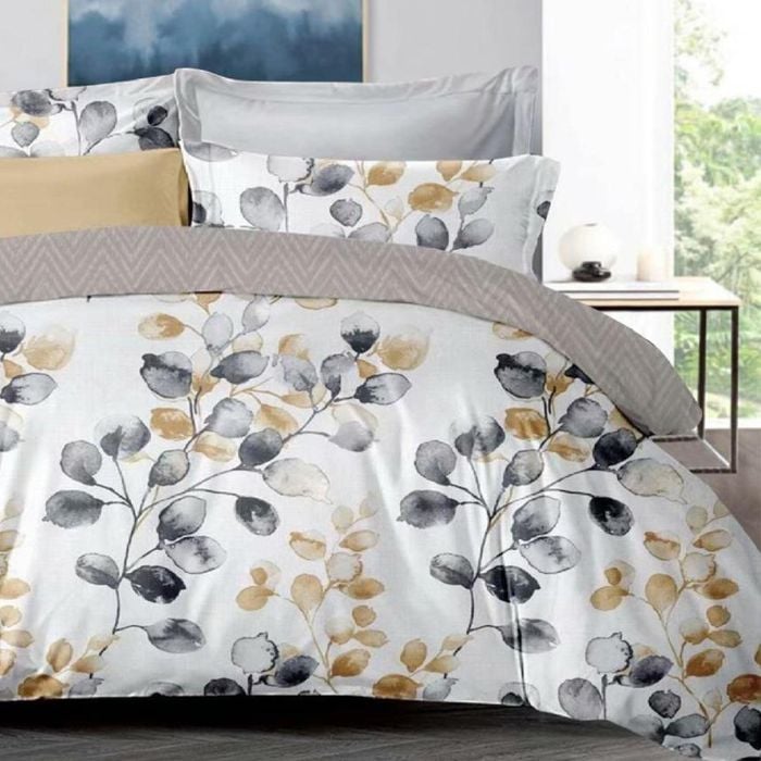 Dreamfields Double Eden Leaves Design Soft Quilt/Doona/Duvet Cover  Set