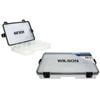 Small Wilson Waterproof Fishing Tackle Tray with Rubber Seal and Locking Clasps