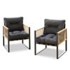 ALFORDSON 2x Armchair Lounge Chair Grey