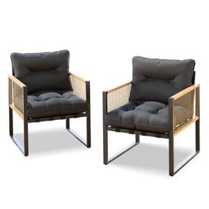 ALFORDSON 2x Armchair Lounge Chair Grey